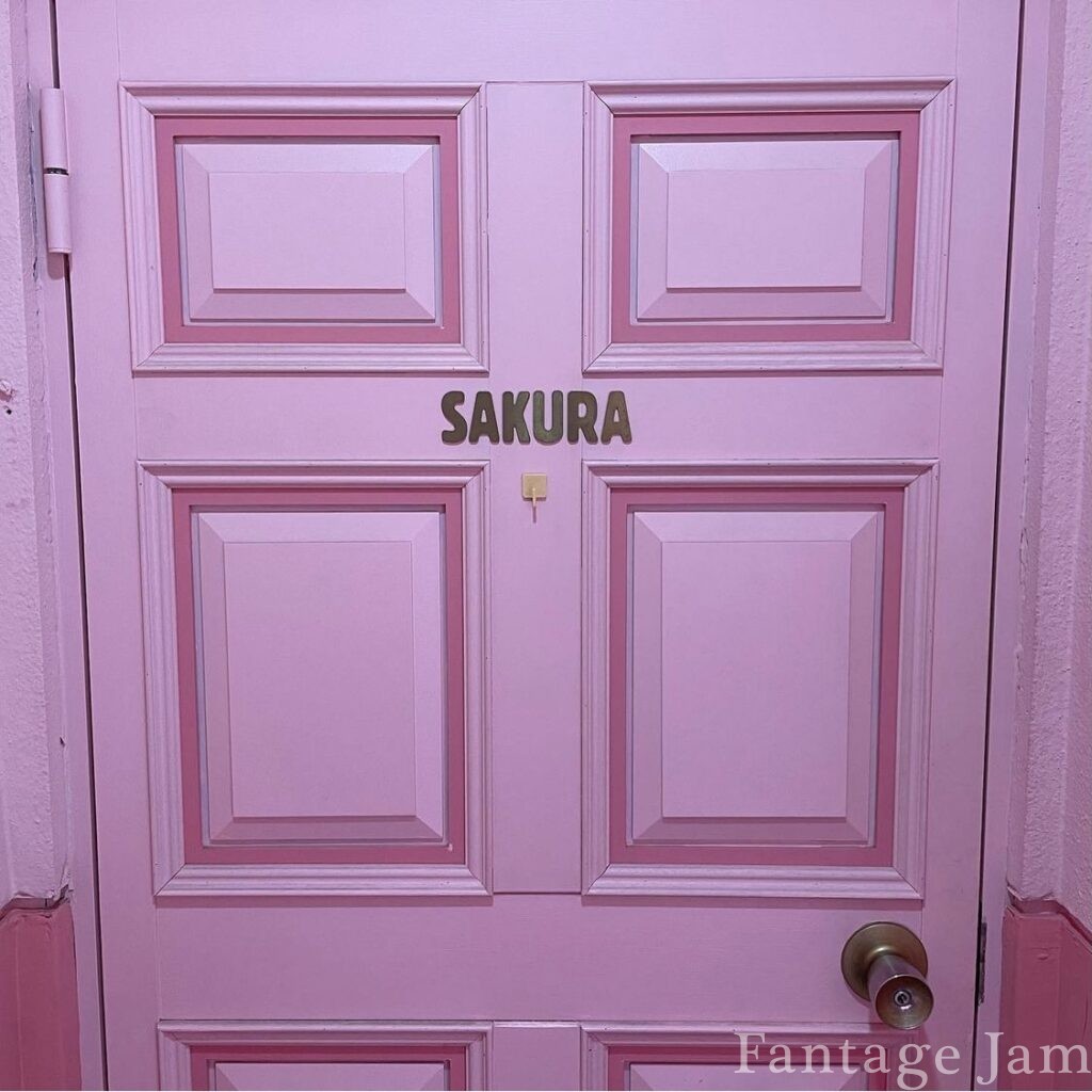 ピンクの扉