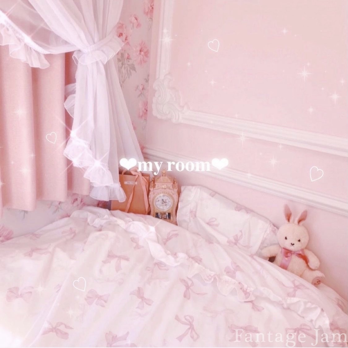 ロマプリのピンクなお部屋