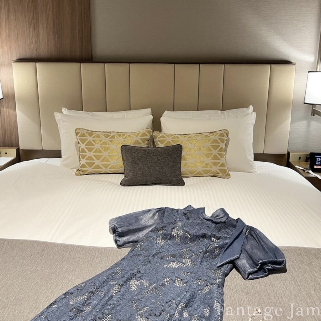 三井ガーデンホテル六本木プレミア部屋内ベッドの写真