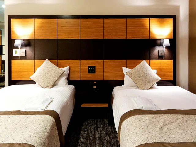 ホテルウィングインターナショナルプレミアム東京四谷のベッドの様子