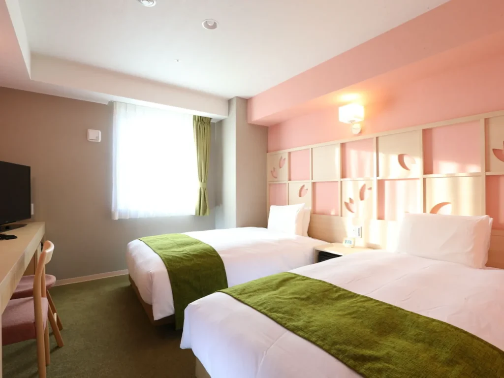 ホテルウィングインターナショナルセレクト名古屋栄の客室写真、桜のお部屋