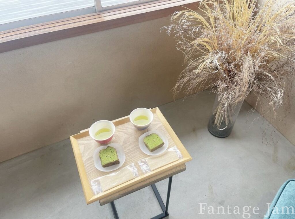 金沢茶寮の抹茶ケーキ