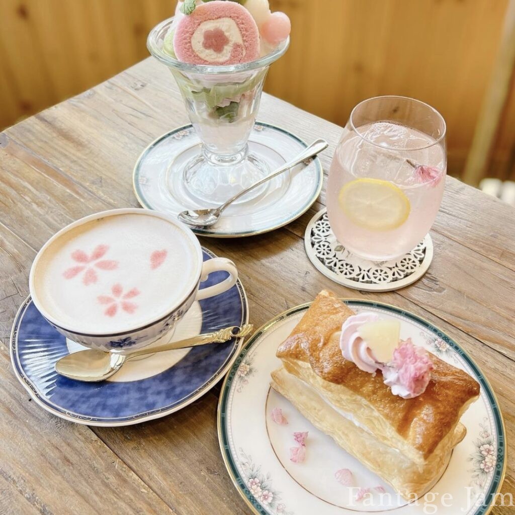 Rose Cafe 風のガーデンの桜メニュー