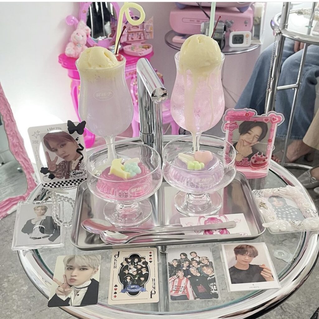 萌妹子 SHOP&CAFEのピンクのクリームソーダ
